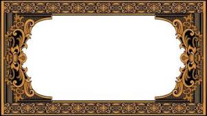 traditional frame vector art icons