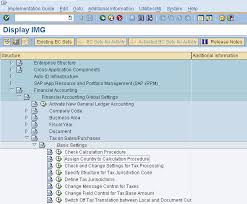 tax configuration for sap