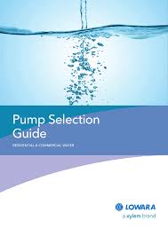Pump Selection Guide Brown Brothers Engineers Australia