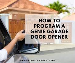 program a genie garage door opener