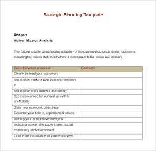 strategic account plan template 8