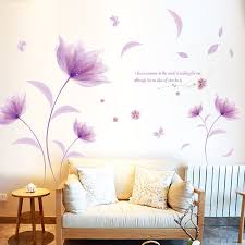 Flower Wall Stickers Living Room Pvc