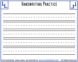 Printable writing paper to learn and practice handwriting suitable for preschool, kindergarten and early elementary. Handwriting Sheets Printable 3 Lined Paper