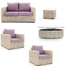 rattan garden furniture suite 5 piece