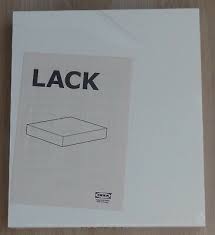 Set Of 4 Ikea Lack Floating Wall White