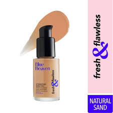 blue heaven fresh flawless hydrating skin tint serum foundation natural sand with hyaluronic acid spf antipollution antioxidant 28 ml