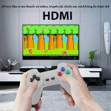Máy chơi game cầm tay 4 nút cổng HDMI , Máy chơi game 2 người 4 nút 628 trò  chơi không lặp trò cổ điển - Video games