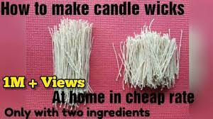 how to make candle wicks at home in