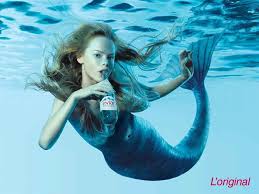even mermaids drink bottled water