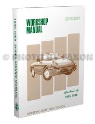We have 1 alfa romeo 1986 spider 105 manual available for free pdf download: 1985 1989 Alfa Romeo Spider Repair Shop Manual Reprint