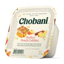 Chobani Flip Low Fat Greek Yogurt Perfect Peach Cobbler 5 3 Oz Walmart Com Walmart Com