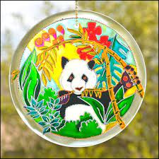 Giant Panda 6 Inch Sun Catcher Chinese