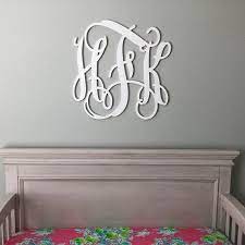 Wooden Monogram Wall Hanging Vine