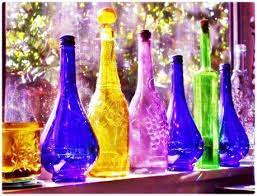Colored Glass Bottles