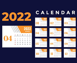 calendario 2022 mes de abril feliz año