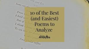 easiest poems to yze poem ysis