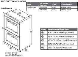Standard Wall Oven Dimensions With