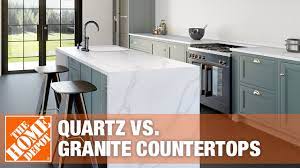 Quartz Vs. Granite Countertops | The Home Depot - YouTube