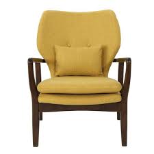 Both the original upholstery as the interior are still in excellent. Noble House Haddie Mid Century Modern Mustard Fabric Club Chair 69557 The Home Depot