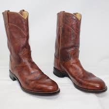 Roper Shoes Justin Jackson Roper Marbled Western Boots Sz