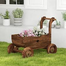 Wooden Raised Garden Planter Box