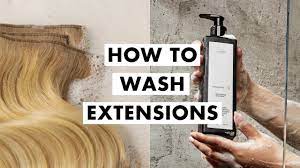 how to wash hair extensions you