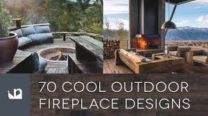 70 Cool Outdoor Fireplace Designs