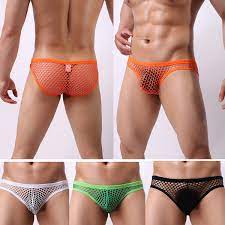 Men's Fishnet Briefs See-through Underwear Sexy Tanga Underpants  Panties | eBay