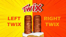 Why do Twix say left or right?