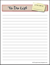 7 To Do List Templates Printable To Do Lists