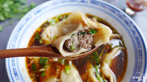 beef dumpling soup 酸汤水饺 red