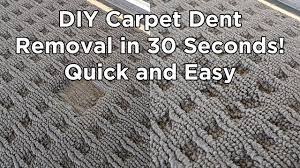 how to fix carpet dents diy hack