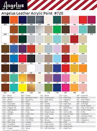 Angelus Leather Dye Colors