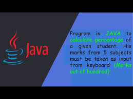 java program to calculate percene of