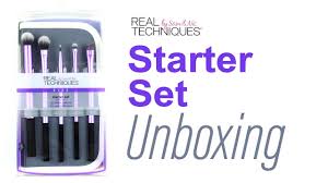 real techniques starter set unboxing
