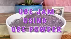 make ube jam ha using ube powder