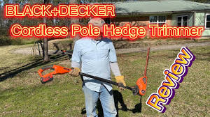 black decker cordless pole hedge