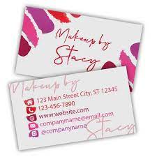 makeup artist business card for