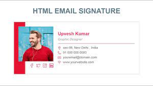 creative email signature using by html