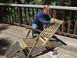 finishing outdoor furniture