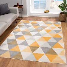 rug branch savannah collection modern geometric area rug 9x12 feet abstract 9 2 x 12 5 yellow