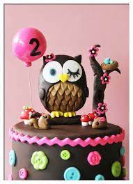Party Cakes Owl Baby Cake And Cupcake Display gambar png