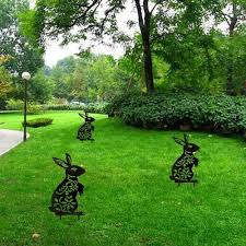 Easter Bunny Garden Stake Acrylic Yard