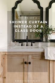 why we opted for a shower curtain