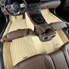 beige diamond car floor mat