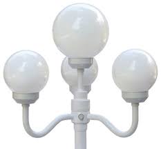 White 4 Globe European Lamp For Indoor