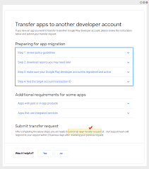 transfer your app to another developer