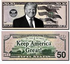 Fake money is a great prop for games, educational exercises, and stage performances. Amazon Com Trump Best Real Looking Play Money Real Size Color Double Sided 50 Bills Of 50 That Resembles 50 States 2 Packs 25 Per Pad Toys Games