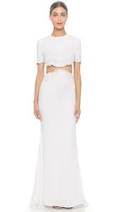 Reem Acra Im Chic Two Piece Gown Shopbop Save Up To 25