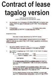Format kasunduan sa pagpapaupa : Sample Of Contract Of Lease Tagalog Version Lease Agreement Landlord Lease Agreement Free Printable Rental Agreement Templates